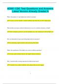 4C0X1 CDC Test Questions and Answers Latest Version Already Graded A