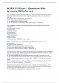 NURS 315 Exam 2 Questions With Answers 100&percnt; Correct&period;