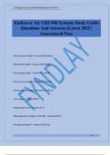 Endeavor Air CRJ 900 Systems Study Guide Questions And Answers &vert;Latest 2025 &vert; Guaranteed Pass