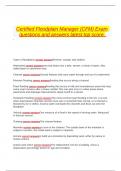 Certified Floodplain Manager &lpar;CFM&rpar; 