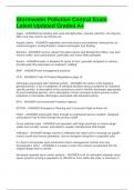 Stormwater Pollution Control Exam Latest Updated Graded A&plus;