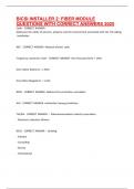 BICSI INSTALLER 2 FIBER MODULE QUESTIONS WITH CORRECT ANSWERS 2025
