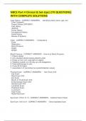 NBCE Part 4 Clinical & Set-Ups&vert; 279 QUESTIONS&vert; WITH COMPLETE SOLUTIONS