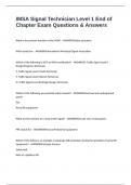 IMSA Signal Technician Level 1 End of Chapter Exam Questions & Answers