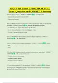 APCSP Self Check UPDATED ACTUAL    Exam  Questions and CORRECT Answers 