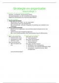 Samenvatting hoorcolleges strategie en organisatie &lpar;441009-B-6&rpar;