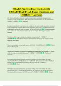 ALMS   Bundled Exam Questions WITH  CORRECT Answers