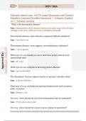 General critical care -ACCS exam Questions and Correct  Detailed Answers &lpar;Verified Answers&rpar; &vert;&vert;Already Graded  A&plus;&vert;&vert;Newest Version
