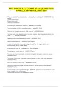 PEST CONTROL CATEGORY EXAM QUESTIONS &  CORRECT ANSWERS LATEST 2025