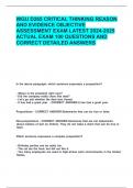 WGU D265 CRITICAL THINKING REASON AND EVIDENCE OBJECTIVE ASSESSMENT EXAM LATEST 2024-2025 ACTUAL EXAM 100 QUESTIONS AND CORRECT DETAILED ANSWERS