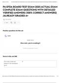 PA EFDA BOARD TEST EXAM 2025 ACTUAL EXAM COMPLETE EXAM QUESTIONS WITH DETAILED VERIFIED ANSWERS &lpar;100&percnt; CORRECT ANSWERS&rpar; &sol;ALREADY GRADED A&plus;