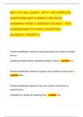 MKT 3413 WU EXAM 1 WITH 200 COMPLETE QUESTIONS AND CORRECT DETAILED ANSWERS FROM A VERIFIED SOURCE &sol; 100&percnt; GUARANTEED TO PASS CONCEPTS&excl;&excl;&excl; &vert;&vert;ALREADY GRADED A