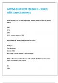 ATMOS Mid-term Module 1-7 exam with correct answers