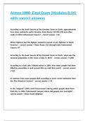Atmos 1000- Final Exam &lpar;Modules 8-14&rpar; with correct answers