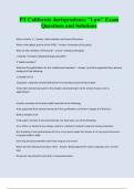 PT California Jurisprudence "Law" Exam Questions and Solutions 2024&sol;2025