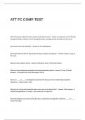 ATT FC COMP TEST QUESTIONS WITH 100&percnt; CORRECT ANSWERS