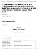 PERMANENT MAKEUP VA PMU DPOR TEST FINAL EXAM 2025 ACTUAL EXAM COMPLETE QUESTIONS AND CORRECT DETAILED ANSWERS &lpar;VERIFIED ANSWERS&rpar; &vert;100&percnt; GUARANTEED PASS&excl;&excl;