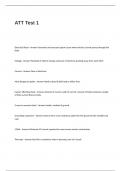 ATT Test 1 Questions and Answers &vert;CORRECT &vert;VERIFIED&excl;&excl;&excl;&excl;