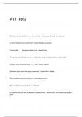 ATT Test 2 Questions and Answers &vert;Correct &vert;UPDATED &excl;&excl;&excl;&excl;