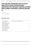 WGU DI96 PRE-ASSESSMENT AND OA EXAM 2025 ACTUAL EXAM COMPLETE EXAM QUESTIONS WITH DETAILED VERIFIED ANSWERS &lpar;100&percnt; CORRECT ANSWERS&rpar; &sol;ALREADY GRADED A&plus;