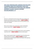 WGU D662 PERSONALIZED LEARNING FOR INCLUSIVE  CLASSROOM OBJECTIVE ASSESSMENT EXAM 2025  UPDATE COMPREHENSIVE QUESTIONS AND VERIFIED  ANSWERS &lpar;complete solutions&rpar; ASSURED  SUCCESS&sol;GRADED A&plus;&excl;&excl;&excl;