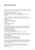 adult health 2 hesi Bundled exams with 100&percnt; correct answers 2025