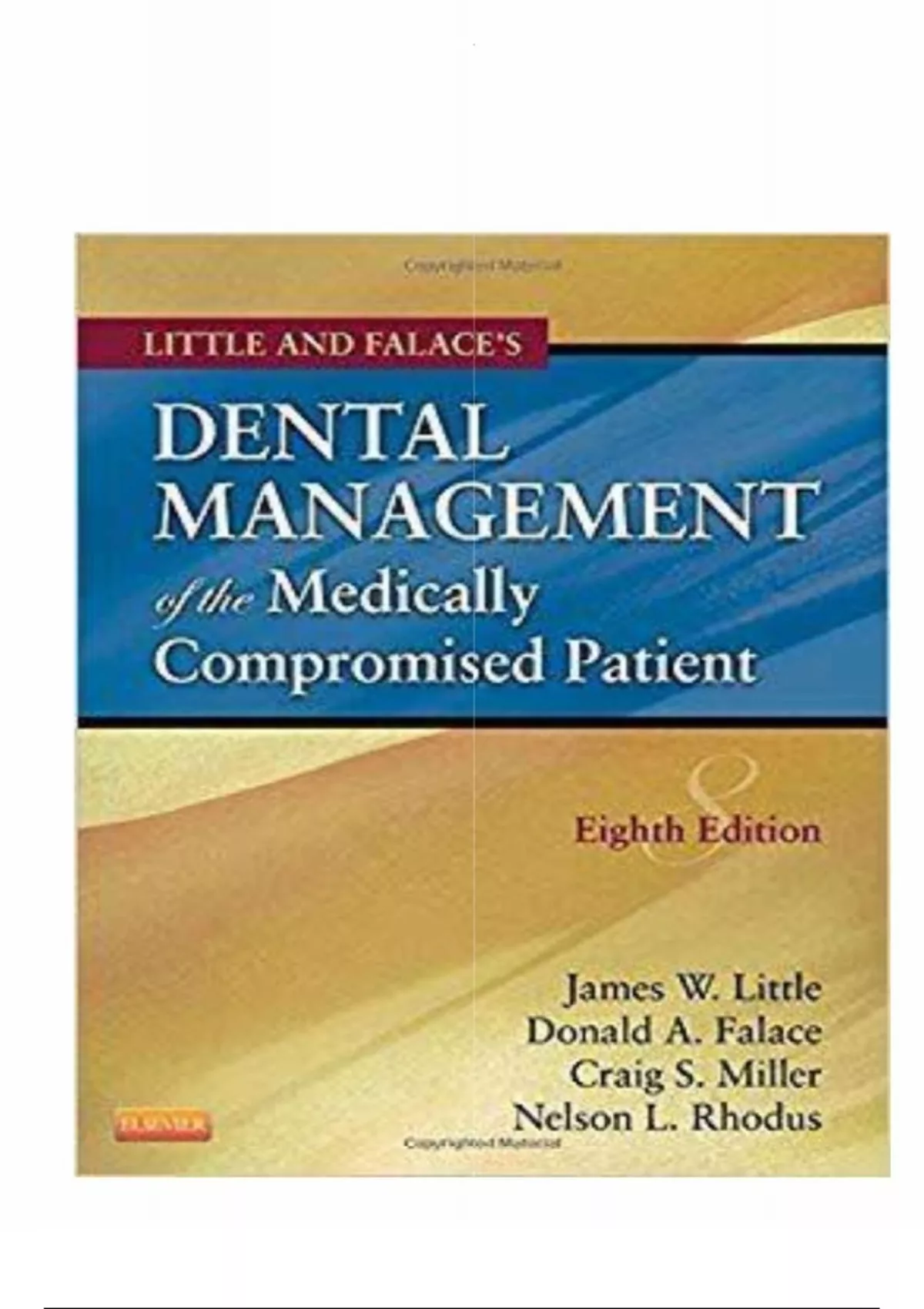 dental management of the medically compromised patient 8th edition by ...