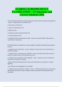 FLORIDA FT JURISPRUDENCE PACKAGED EXAMINATIONS ACCURATELY SOLVED&colon;&colon;&colon;LATEST UPDATE 2024&sol;2025