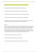 NMNC 4510 Concept Synthesis Test Questions with Correct Answers Already Passed 