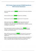 NYC Home Improvement EXAM Questions  With Solved Solutions 