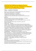 TEST BANK FOR ADAM&rsquo;S PHARMACOLOGY FOR NURSES A PATHOPHYSIOLOGIC APPROACH&comma; 7TH EDITION All CHAPTERS 1 to 50 COMPLETE ISBN&colon; 9780138097042