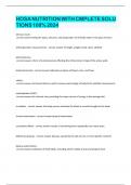 NEWEST 2025 HOSA NUTRITION TESTBANK FINAL PRACTICE QUESTIONS AND LATEST UPDATED STUDYGUIDE ACTUAL EXAM LATEST 2025 COMPLETE 300 QUESTIONS AND CORRECT VERIFIED ANSWERS 