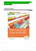 TESTBANK PHARMACOLOGY CLEAR AND SIMPLE- A GUIDE TO DRUG CLASSIFICATIONS