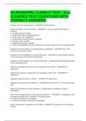 NJ MUNICIPAL CLERK'S TEST - ALL COURSES TEST QUESTIONS WITH CORRECT ANSWERS