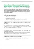Aipm Exam 1 Questions And Answers With Verified Solutions 100&percnt; Correct&excl;&excl;&excl;