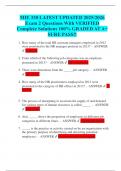 MIE 330 LATEST UPDATED 2025&sol;2026 Exam 2 Questions With VERIFIED Complete Solutions 100&percnt; GRADED AT A&plus; SURE PASS&excl;&excl;