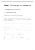Flagger final exam questions & answers