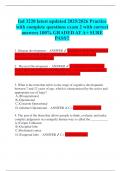 fad 3220 latest updated 2025&sol;2026 Practice with complete questions exam 2 with correct answers 100&percnt; GRADED AT A&plus; SURE PASS&excl;&excl;
