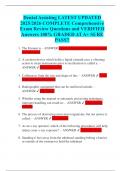Dental Assisting LATEST UPDATED 2025&sol;2026 COMPLETE Comprehensive Exam Review Questions and VERIFIED Answers 100&percnt; GRADED AT A&plus; SURE PASS&excl;&excl;