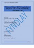 Milestone 3 Pharm HESI blueprint Exam Questions And Answers &vert;Latest 2025 &vert; Guaranteed Pass