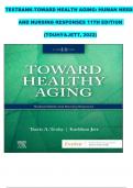 TESTBANK-TOWARD HEALTH AGING&colon; HUMAN NEEDS AND NURSING RESPONSES 11TH EDITION &lpar;TOUHY&JETT&comma; 2022&rpar;