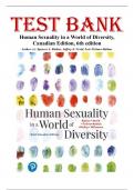 Test Bank for Human Sexuality in a World of Diversity&comma; Canadian Edition&comma; 6th edition by Spencer A&period; Rathus 