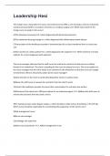 Leadership Hesi 2025&period; 55 Questions And Answers 