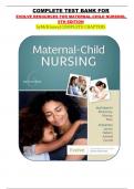 TEST BANK FOR EVOLVE RESOURCES FOR MATERNAL-CHILD NURSING&comma; 6TH EDITION