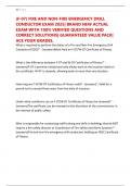 &lpar;F-07&rpar; FIRE AND NON-FIRE EMERGENCY DRILL CONDUCTOR EXAM 2025&vert; BRAND NEW ACTUAL EXAM WITH 100&percnt; VERIFIED QUESTIONS AND CORRECT SOLUTIONS&vert; GUARANTEED VALUE PACK&vert; ACE YOUR GRADES&period;