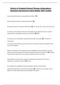 District of Columbia Physical Therapy Jurisprudence  Questions and Answers&vert; Latest Update 100&percnt; Verified 