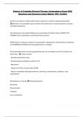 District of Columbia Physical Therapy Jurisprudence Exam 2025  Questions and Answers&vert; Latest Update 100&percnt; Verified