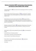 District of Columbia FSBPT Jurisprudence Exam Questions  and Answers&vert; Latest Update 100&percnt; Verified 