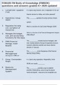 FOB105 FM Body of Knowledge &lpar;FMBOK&rpar; questions and answers graded A&plus; 2025 updated