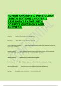 HUMAN ANATOMY & PHYSIOLOGY &lpar;TENTH EDITION&rpar; CHAPTER 1 ASSESMENT EXAMS WITH CORRECT QUESTIONS AND ANSWERS&period;